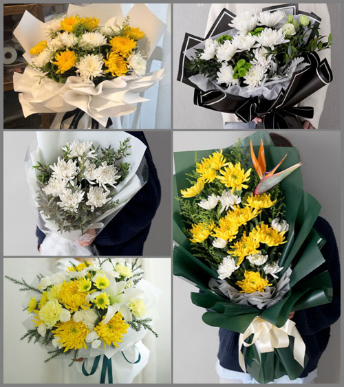 贵州毕节市大方县黄泥塘镇西河村白事花束代送